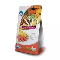 N&D dog tropical selection sausā barība ar lasi un tropiskajiem augļiem, mazo šķirņu suņiem 1,5kg