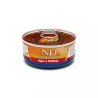 N&D cat pumpkin konservi kaķiem ar paipalu, vistu un ķirbi 6x70g
