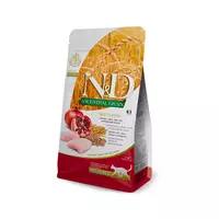 N&D cat ancestral grain sausā barība ar vistu un granātāboliem, sterilizētiem kaķiem 5kg