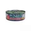 N&D cat natural ar tunci un lasi, konservi kaķiem 6x70g