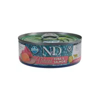 N&D cat natural ar tunci un lasi, konservi kaķiem 6x70g