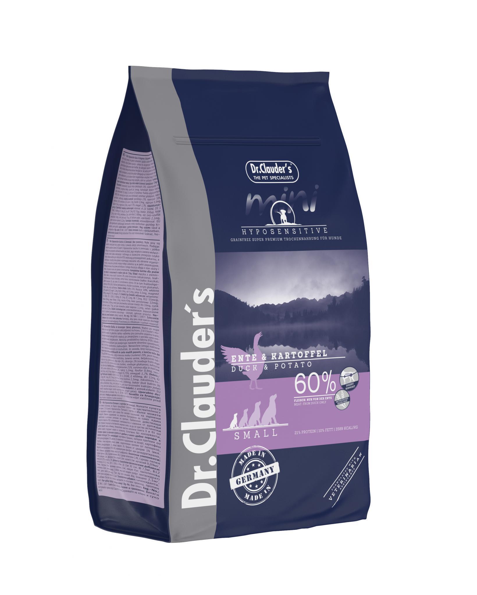 Dr. Clauder's Mini Hyposensitive Pīle & Kartupeļi 2kg