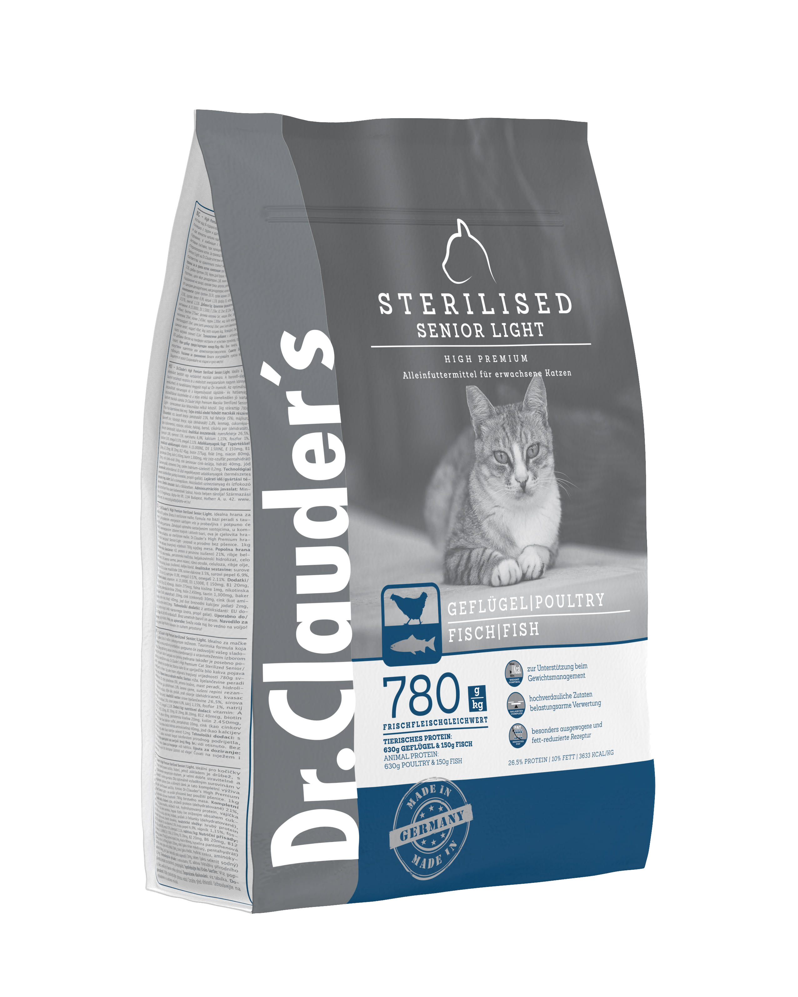 Dr.Clauder's High Premium Sterilized Senior/Light 1,5kg