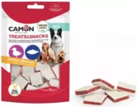 CAMON TREAT & SNACK STRIPS AE506- GARDUMS PIEAUGUŠIEM SUŅIEM (PĪLE UN MENCA), 80g