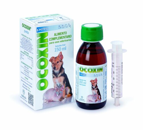 Ocoxin sīrups papildu uztura atbalsts onkoloģiskām diagnozēm suņiem/kaķiem 150ml