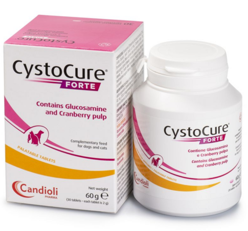 CystoCure Forte tabletes urīntrakta veselībai suņiem N30