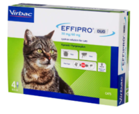 Virbac EFFIPRO DUO 50 mg/60 mg kaķiem N4