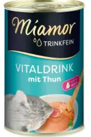 Papildbarība kaķiem - Miamor Trinkfein Vitaldrink, ar tunci, 135 ml