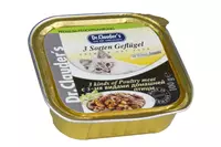 Dr. Clauder's Premium mitrā barība Mājputni Mērcē, Konservi Kaķiem, 6x 100g Kastītē
