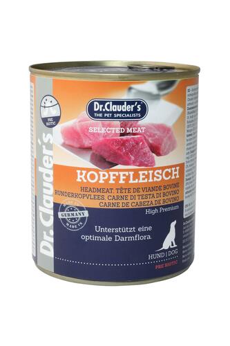 Dr. Clauder's Beef Head Meat, Dog Food PRE BIOTIC, 800g