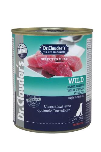Dr. Clauder's Game Meat Canned Food for Dogs PRE BIOTIC, 800g