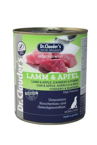 Dr. Clauder's Jerky & Apple, Canned Dog Food Mobile & FIT, 800g
