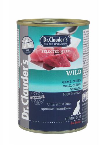 Dr. Clauder's Game Meat Canned Food for Dogs PRE BIOTIC, 400g