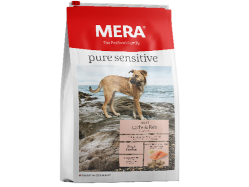 High premium MERA pure sensitive adult LASIS & RĪSI, 12.5kg