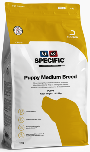 Specific Dog CPD-M Puppy Medium Breed sausā barība vidējo šķirņu kucēniem 4kg