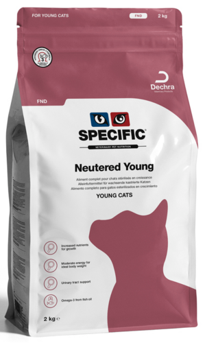 Specific Cat FND Neutered Young sausā barība kaķiem 2kg