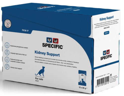 Specific Cat VetDiet FKW-P Kidney Support konservi kaķiem 85g N12