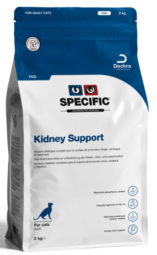 Specific Cat VetDiet FKD Kidney Support sausā barība kaķiem 2kg