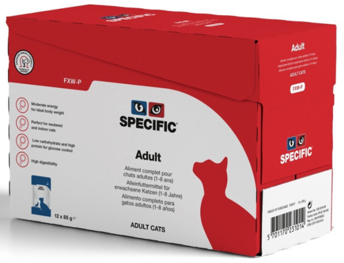 Specific Cat FXW-P Adult konservi kaķiem 85g N12