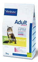 Virbac HPM Cat Adult Neutered & Entire Cat kaķu barība with salmon 1,5kg