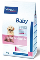 Virbac HPM Dog Baby Large & Medium Suņu Barība, 3kg