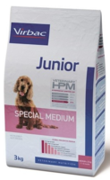 Virbac HPM Dog Junior Special Medium Suņu Barība, 3kg