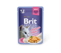 Brit premium konservi kaķiem, vistas gaļas filejas želejā, 85g