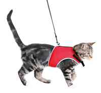 Krūšu siksna veste ar pavadu kaķiem : Trixie Soft harness with lead for cats, 24–42 cm, 1,20 m