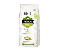 Brit Fresh Run&Work, duck with millet, for active dogs 12kg