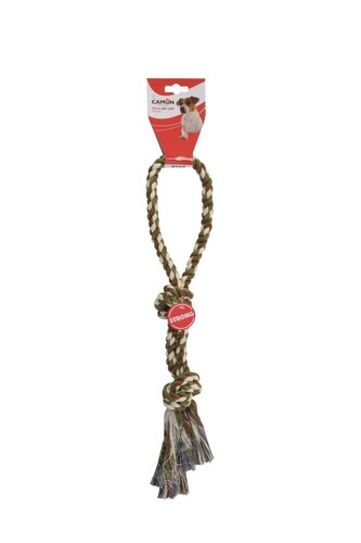 Toy - rope with handle and two knots, 41cm, AD072/C
