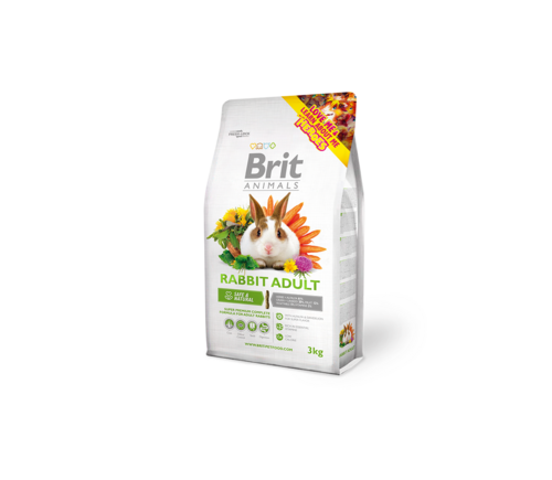 Brit Animals Rabbit Adult complete 300g barība trušiem