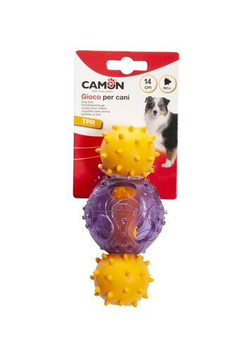 Rubber toy with a bell, AD053/O, 14cm