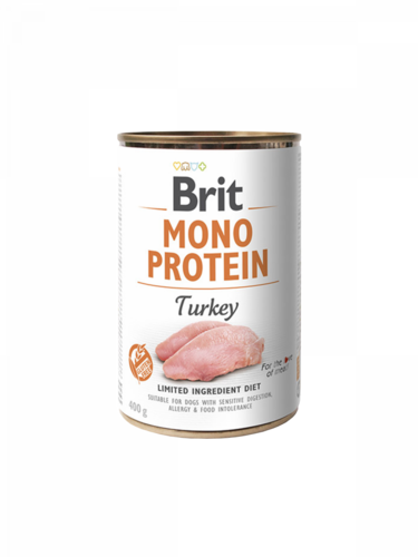 Brit Care Mono Protein Turkey, 400g canned food for dogs
