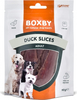 BOXBY duck slices- pīles gaļas gabaliņi pieaugušiem suņiem, 90g