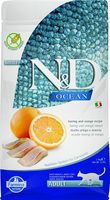 N&D cat sausā barība bezgraudu ar siļķi un apelsīniem 1,5kg