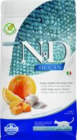 N&D cat grain-free dry food with herring, pumpkin, and oranges 1.5kg