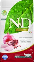 N&D cat prime sausā barība bezgraudu ar vistu un grānātābolu ADULT 1,5kg