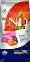N&D grain-free dry cat food with lamb, pumpkin, and blueberries for sterilized cats 1.5kg