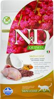 N&D cat sausā barība bezgraudu ar paipalu, kvinoju, kokosriekstiem un kurkumu, Skin&coat 1,5kg