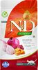 N&D cat pumpkin sausā barība bezgraudu ar paipalu, ķirbi un granātābolu ADULT 1,5kg
