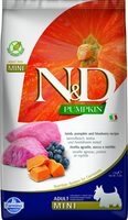 N&D dog dry food with lamb, pumpkin, and blueberries for adult small breed dogs 7kg