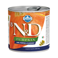 N&D dog canned food with lamb, pumpkin, and blueberries 6x285g