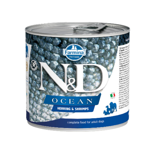 N&D dog ocean konservi ar siļķi un garnelēm 6x285g