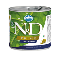 N&D dog canned food with lamb and blueberries 6x285g