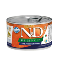 N&D dog canned food with lamb, pumpkin, and blueberries 6x140g