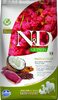 N&D dog grain-free dry food with duck, quinoa, coconut, and turmeric, skin&coat 7kg
