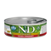 N&D cat grain-free canned food with chicken and pomegranates 6x70g