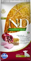 N&D dog ancestral grain sausā barība ar vistu, speltas kviešiem, auzām un granātāboliem, mazo šķirņu kucēniem 7kg