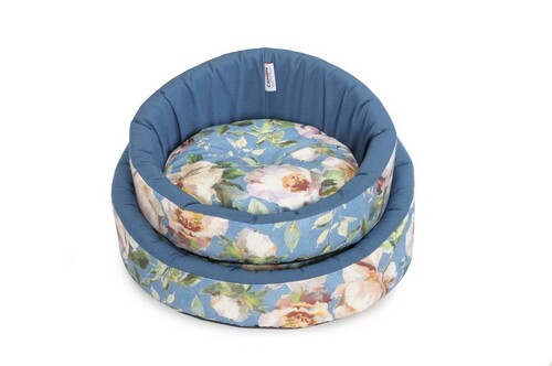 Cushion cover - blue with flowers CC133/A