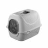Cat litter box with door - beige